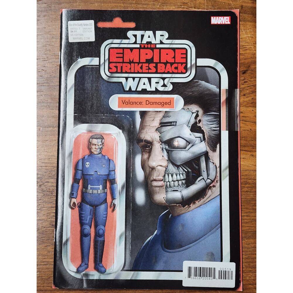 Star Wars War of the Bounty Hunters #5, Action Figure variant (Valance), Marvel